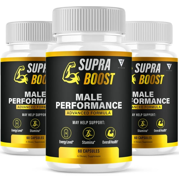 (3 Pack) Supra Boost Energy Formula, SupraBoost Daily Support (180 Capsules)