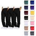 thumbnail image 1 of 3 Pack Sweat Pants for Mens 2026 Fashion Elastic Waist Drawstring Straight Leg Casual Pants with Pockets Trousers, 1 of 3