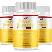 3 Pack Sweet Remedy Blood Support, SweetRemedy Overall Health and Wellness Support Formula 180 Capsules