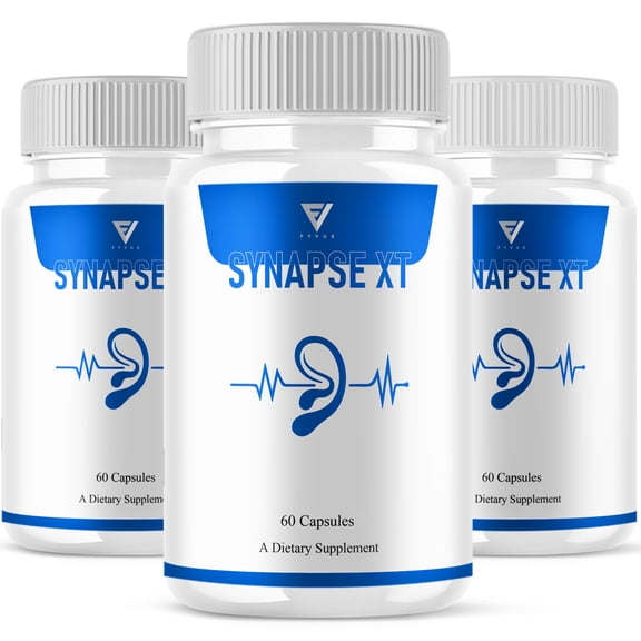 (3 Pack) Synapse XT Hearing Support, Synapse XT Formula (180 Capsules)