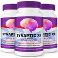 thumbnail image 1 of (3 Pack) Synaptic XR Core Focus, Think Faster Be Smarter with SynapticXR, Maximum Strength Formula for Overall Cognitive Health, All Natural Brain Supplement, Reviews (180 Capsules), 1 of 11