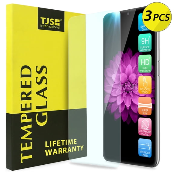 3-Pack TJS for Motorola One 5G Ace, One 5G UW Ace, Moto G 5G 2021 [Screen Coverage][Tempered Glass] Case Friendly Screen Protector Anti-Fingerprint, Bubble Free, Anti-Scratch, Shatterproof (Clear)