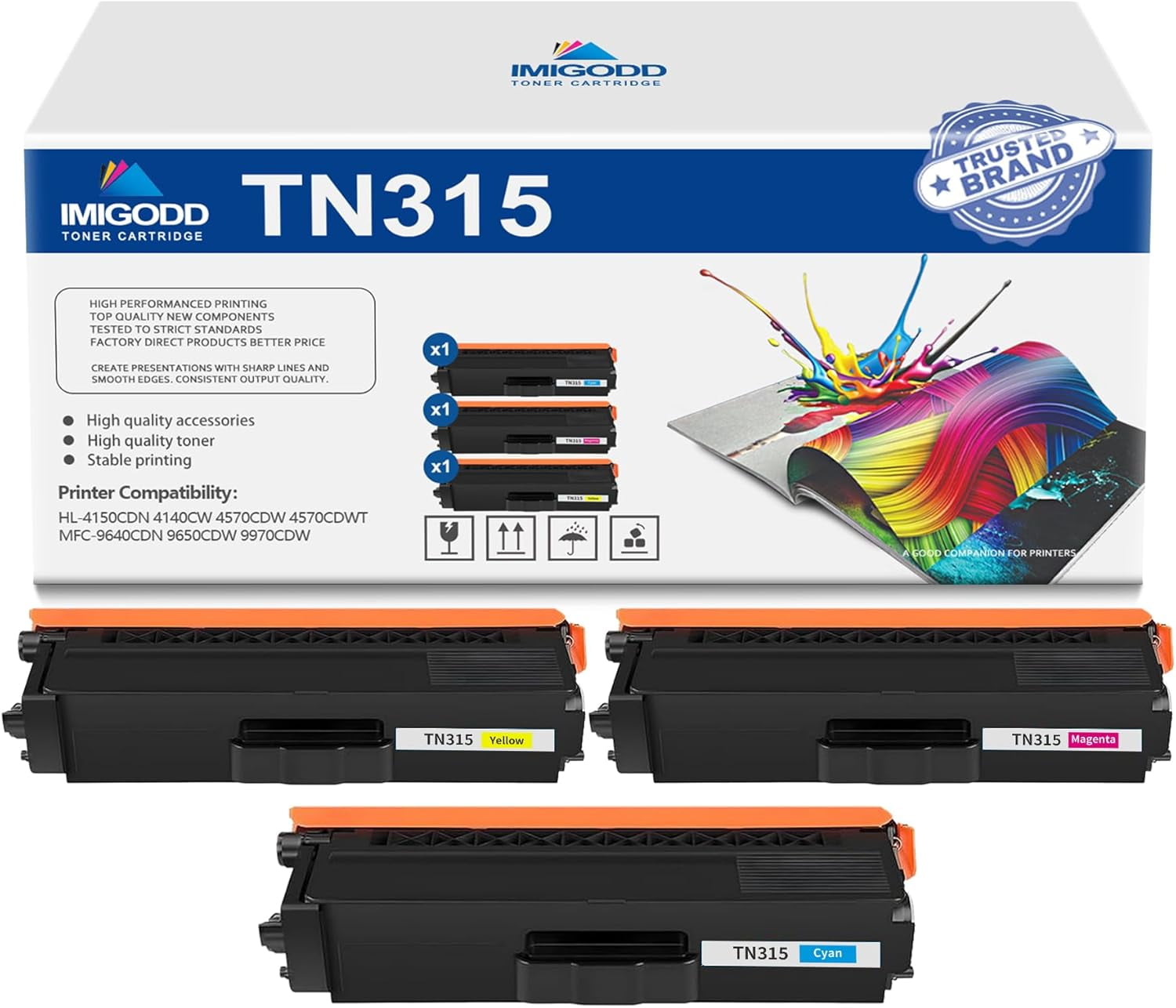 4x Original BROTHER Toner HL-4570CDW MFC-9970CDW DCP-9270CDN / TN-328 4x Original BROTHER Toner HL-4570CDW MFC-9970CDW DCP-9270CDN / TN-328