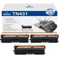 thumbnail image 1 of 3-Pack TN431 Black Toner Cartridge Replacement for Brother 3,500 Pages with HL-L8260CDW L8360CDW L8360CDWT L9310CDW L9310CDWT L9310CDWTT DCP-L8410CDW MFC-L8610CDW L8690CDW L8900CDW L9570CDWT Printer, 1 of 6