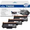 thumbnail image 1 of 3-Pack TN890 Black Toner Cartridge Replacement for Brother High Capacity 21,000 Pages with HL-L6250DW L6400DW L6400DWT MFC-L6750DW L6900DW Printer, 1 of 6