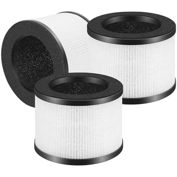 3 Pack TZ-K1 Replacement Filters Compatible with ToLife TZ-K1 and with FreAire & AROEVE MK01 MK06 MG01JH, 3-Stage Filtration H13 True HEPA filters