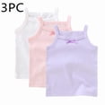 thumbnail image 1 of 3 Pack Tank Tops for Girl Summer Camisole Tanks Casual Lightweight Solid Color Sleeveless Cami Shirts Pinks 7-8 Years, 1 of 9