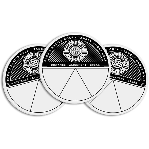 3-Pack Target Ghost Holes Golf Training Set, Portable Outdoor & Indoor Putting Practice Golf Training Putters, Standard 4.25 Targets for Backyard Practice Putting Green, Chipping & Home Drills