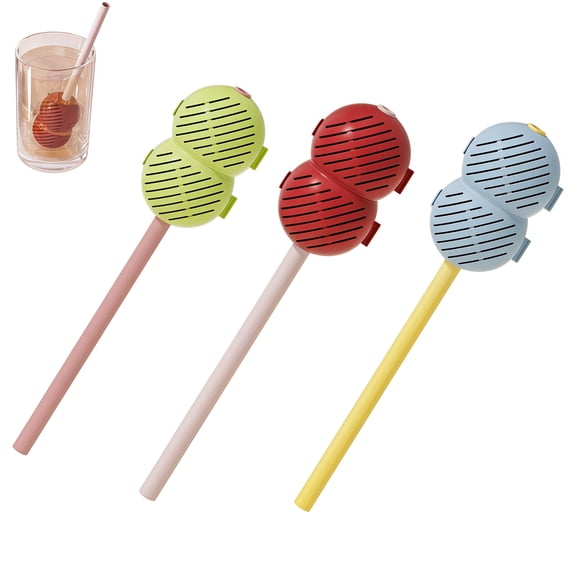 3 Pack Tea Cups With Filter And Straw Set For Perfect Brewing Experience