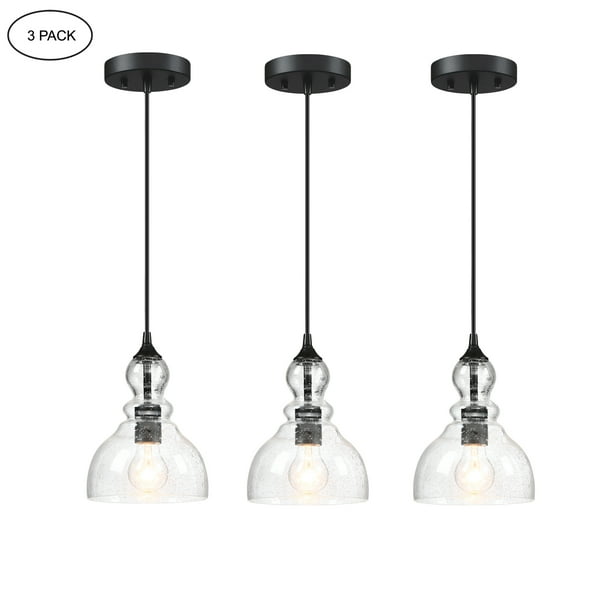 3Pack Teardrop Pendant Lighting Ceiling Mount Kitchen Light Fixtures