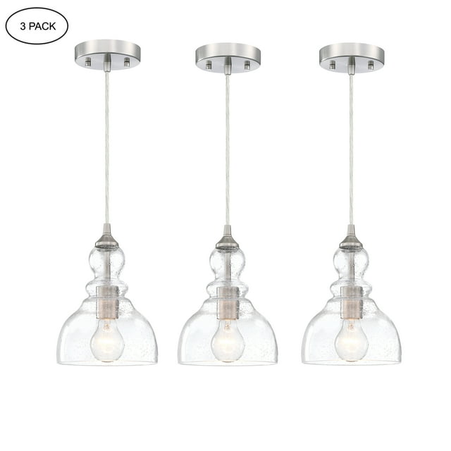 3Pack Teardrop Pendant Lighting Ceiling Mount Kitchen Light Fixtures
