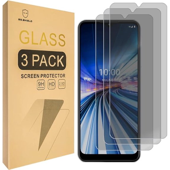 3-Pack Tempered Glass Screen Protector For Boost Mobile Celero 5G | Privacy [Anti Spy] Japan Glass with 9H Hardness