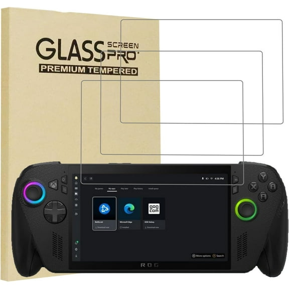 3 Pack Tempered Glass Screen Protectors Compatible with ROG Xbox Ally X Handheld 2025, 7 inch Full Coverage,Anti Scratch, Bubble Free, 9H Hardness