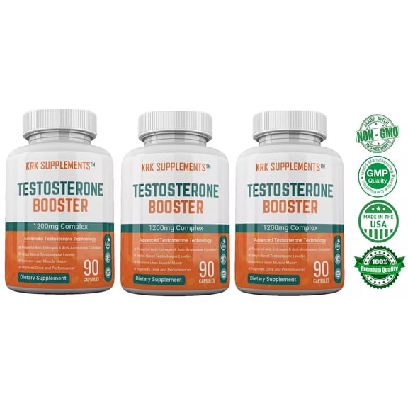 3 Pack Test Booster Chrysin Low Test Boost Natural