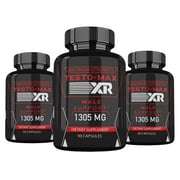3 Pack Testo-Max XR Capsules, Testo-Max XR For Men Dietary Supplement Advanced Formula, Testo-Max XR Pills, 270 Capsules