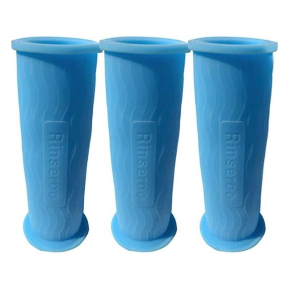 (3 Pack) Thermoplastic Rubber Replacement Connectors for Rinseroo: Slip-on, No Installation, Handheld Showerhead Attachment Hose for Shower and Sink. Detachable Shower Head Sprayer