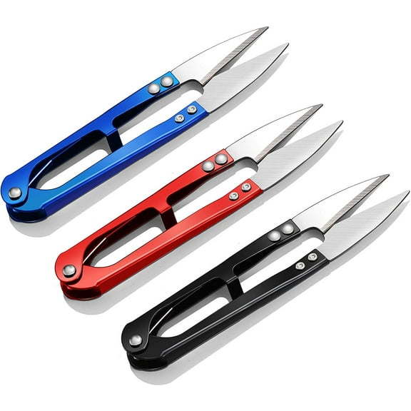 3 Pack Thread Snips, Mini Sewing Scissors, Beading, Embroidery Multi-Purpose Small Thread Cutter, Suitable for Making Handicrafts, DIY Supplies
