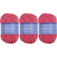 thumbnail image 1 of 3 Pack ThreadArt Chenille Yarn for Crocheting, Knitting, Amigurumi, Super Soft Plush Velvet Yarn - 50 Gram 60 yds #5 Fluffy Yarn Skeins - Bright Pink, 1 of 10