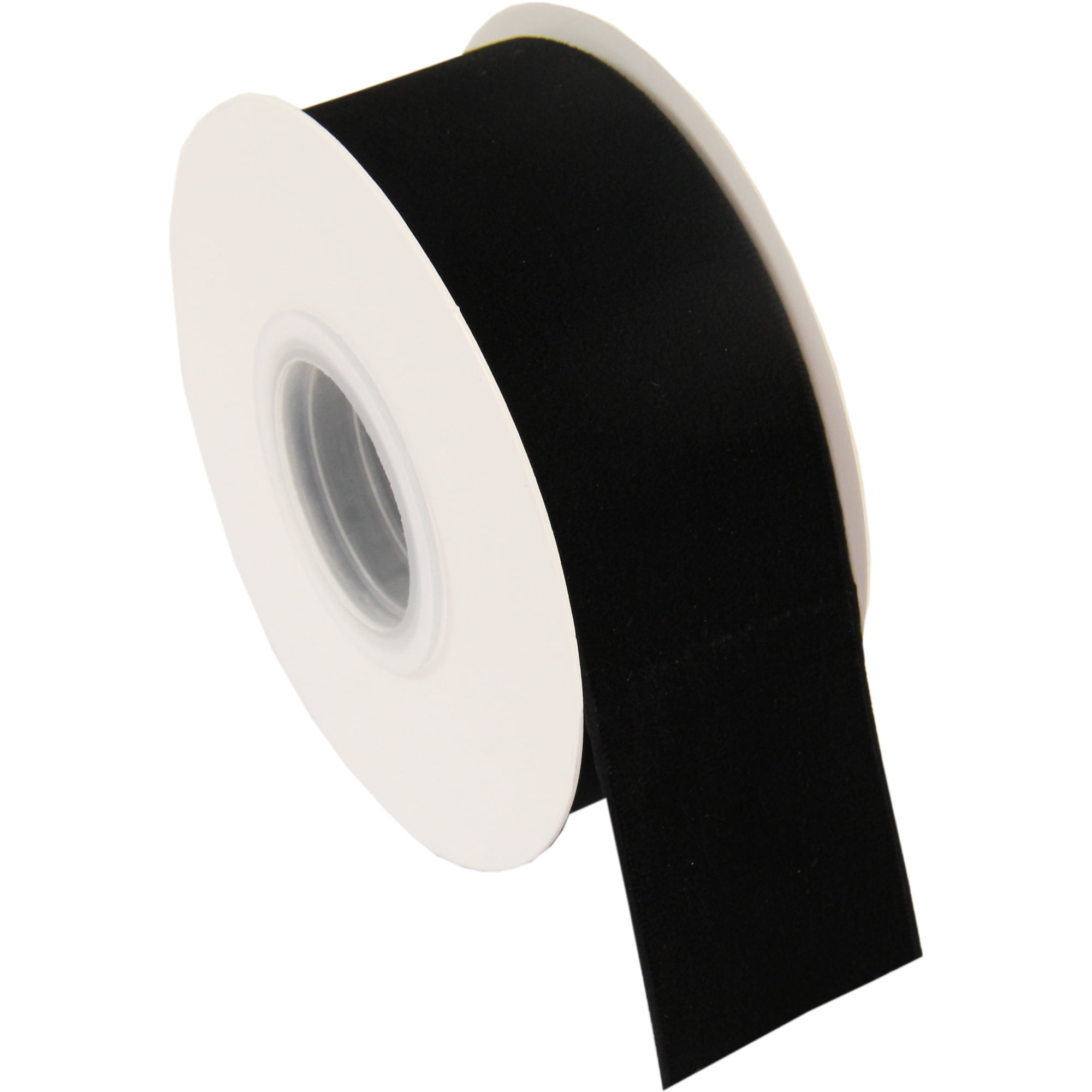 3 Pack ThreadArt Velvet Ribbon 1 1/2 Inch Wide - Velvet Ribbon for Gift Wrapping, Weddings, Ribbon for Hair Bows, Choker Jewelry, Crafts, Bouquet And More - 5 Yard Rolls - Black 1 1/2"