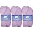 thumbnail image 1 of 3 Pack Threadart 100% Pure Cotton Crochet Yarn | 50 gram Skeins | Worsted Medium #4 Yarn | 85 yds per Skein | 30 Colors Available | Lavender #3552, 1 of 8