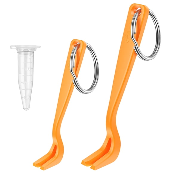 3 Pack Tick Remover Tool for Dog, Cat, Horse & Human Portable Tick Removal Kit with a Metal Keyring