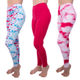 thumbnail image 1 of [3 Pack] Tie Dye Leggings for Women Athletic Casual Lounge Yoga Pants 4-Way Stretch and Buttery Soft, 1 of 13
