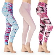 [3 Pack] Tie Dye Leggings for Women Athletic Casual Lounge Yoga Pants 4-Way Stretch and Buttery Soft