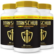 3 Pack Titan Schub   Original TitanSchub Capsules with a Natural Daily Blend for Wellness |Clean, Gentle, Easy-to-Swallow Pills 180 Capsules