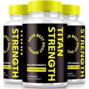 3 Pack Titan Strength Pills, Official Formula to Support Volume, All Natural Supplement For Strength and Overall Health, Premium TitanStrength Capsules Review 180 Capsules