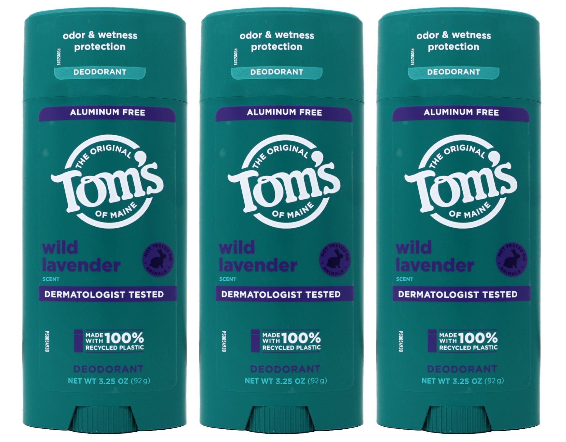 3 Pack - Tom’S Of Maine Wild Lavender Natural Deodorant For Women And Men, Aluminum Free, 3.25 Oz