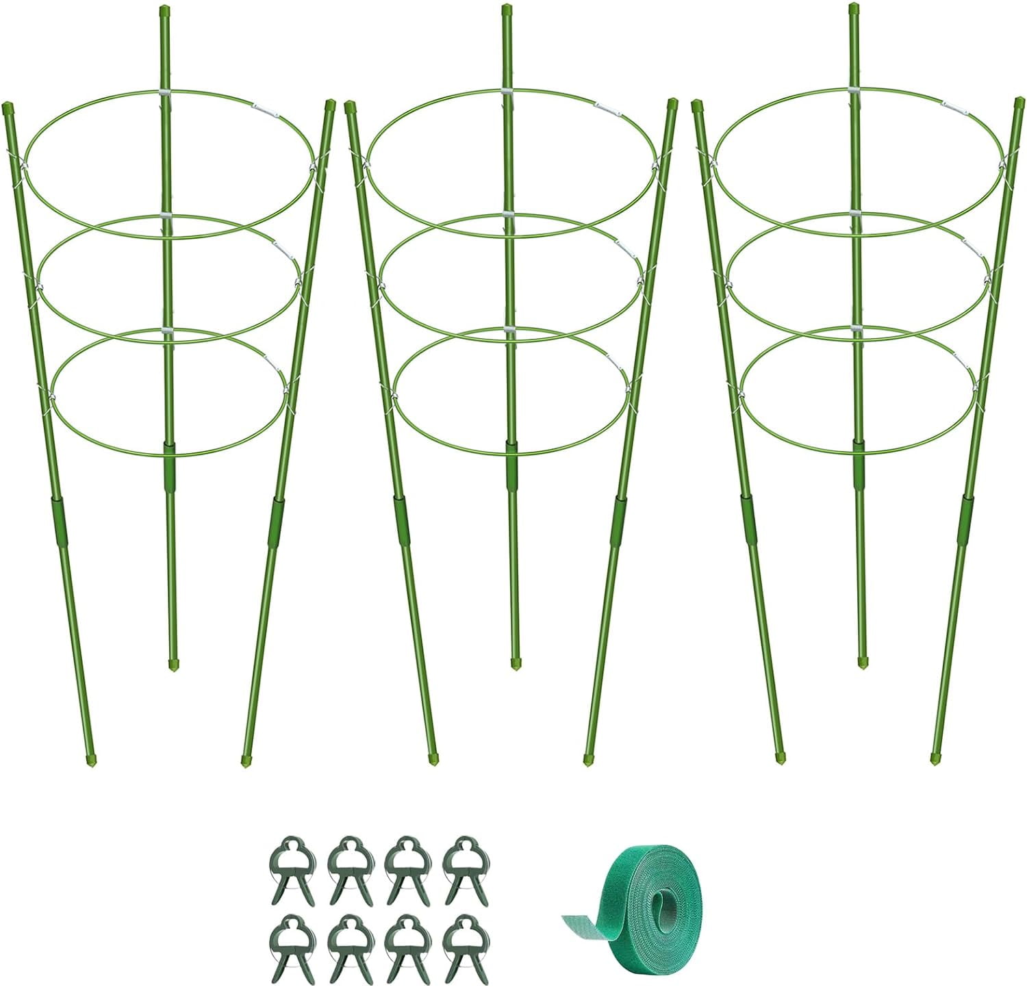 3 Pack Tomato Cage for Pots Tomato Plant Support, Collapsible 36 Inches