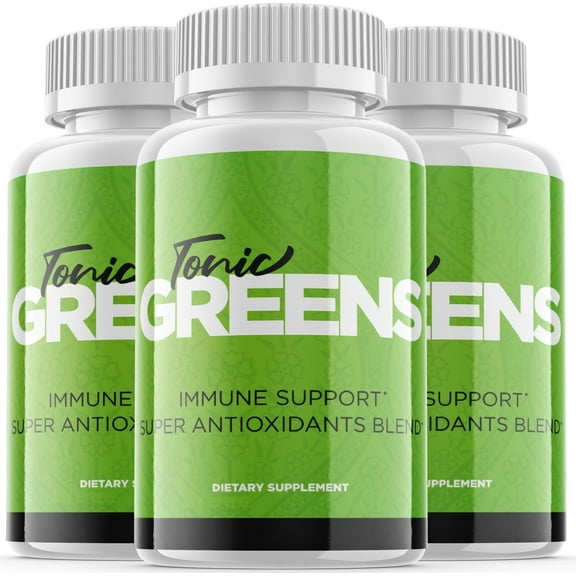 (3 Pack) Tonic Greens - Keto Weight Loss Formula - Energy & Focus Boosting Dietary Supplements for Weight Management & Metabolism - Advanced Fat Burn Raspberry Ketones Pills - 180 Capsules