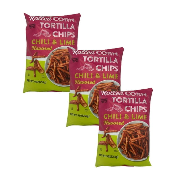 3-Pack Trader Joe's Tortilla Chips  Authentic Crunchy Corn Chips, 9 oz Bags