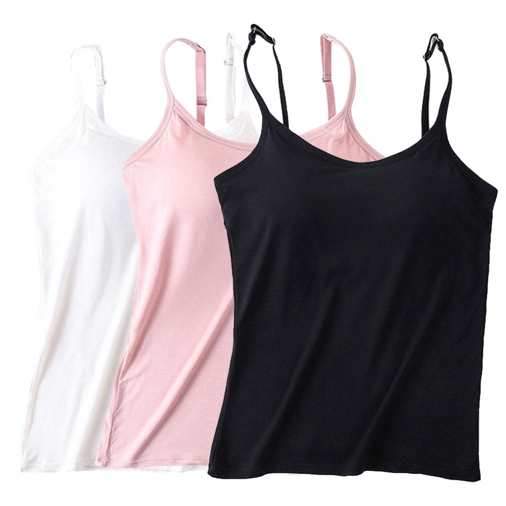 3 Pack Training Bras for Teens Girls Cotton Cami Undershirt Adjustable