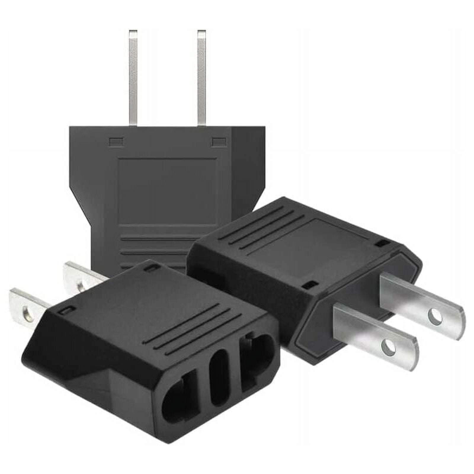 【3 Pack】 Travel Adapter, France to USA Plug Adapter, USA Plug Adapter ...