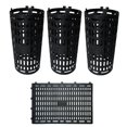 thumbnail image 1 of 3 Pack Tree Trunk Protector Wrap Black, Mesh Plant Covers Tree Tubes for Seedlings, Saplings, Expandable Weather-Proof Durable Plant Bark Protection from Trimmers, Mowers, Rodents & Sun Scald, 1 of 8