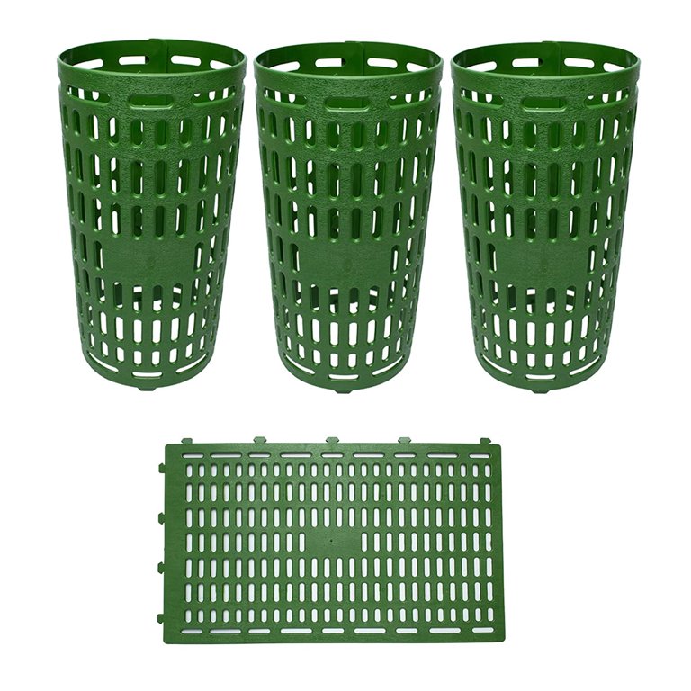 10 Pack Tree Trunk Protectors - Expandable Plant Guards With Locking Hooks For Lawn Care Protection