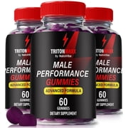 3 Pack Triton Maxx Gummies   Official Triton Max ME All-Natural Gummy for Physical Health & Well-Being, Gomitas for Energy, Vitality & Wellness Support, Reviews 180 Gummies