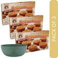 thumbnail image 1 of 3 Pack Of Little Debbie Pecan Spinwheels, Sweet Rolls with Cinnamon and Pecans, 8 Count, With Olive Green Bowl By ValueNest, 1 of 6