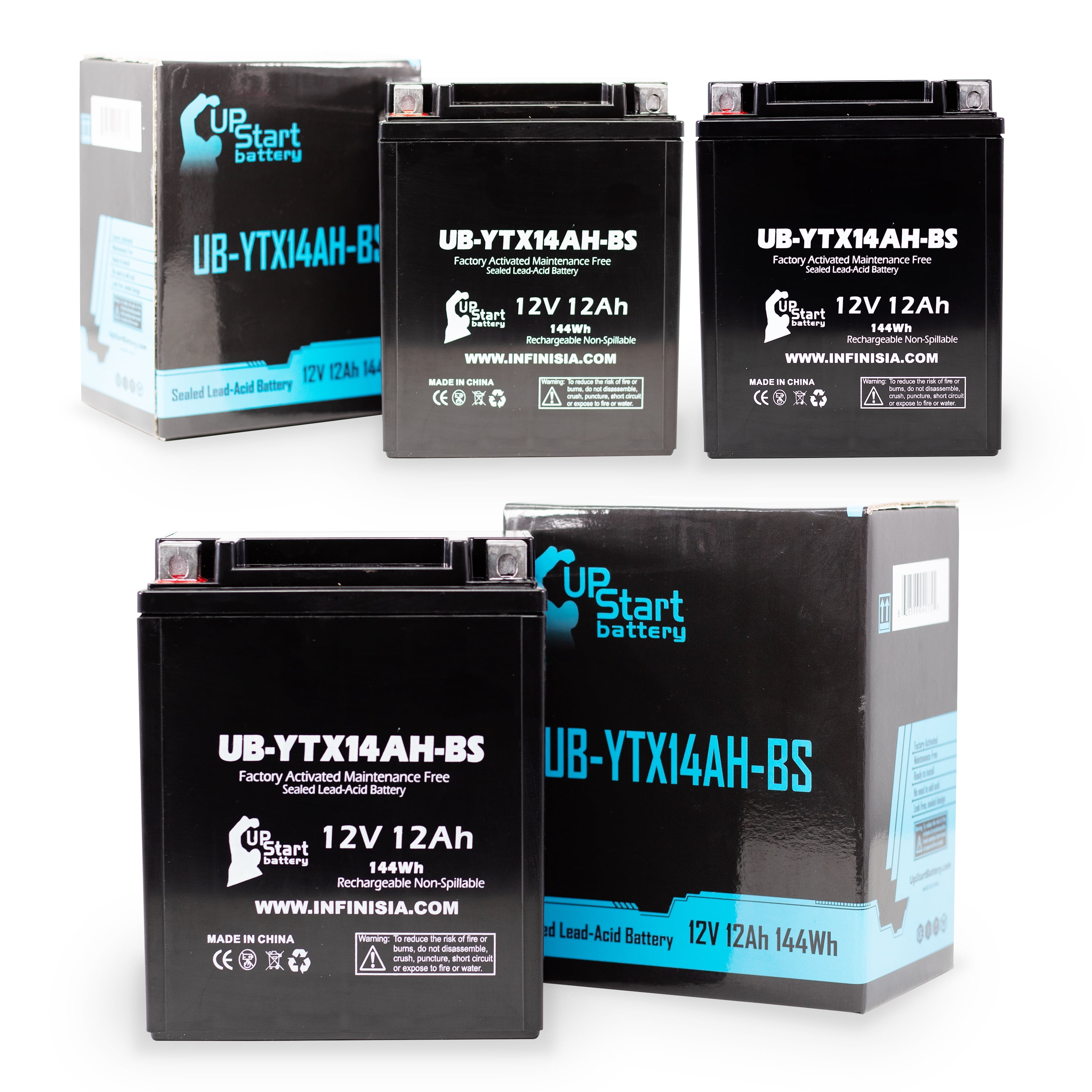 AJC Battery Replacement For PGO Big Max Sport 50CC Scooter & Moped - Compatible With YTX4L-BS, Maintenance-Free
