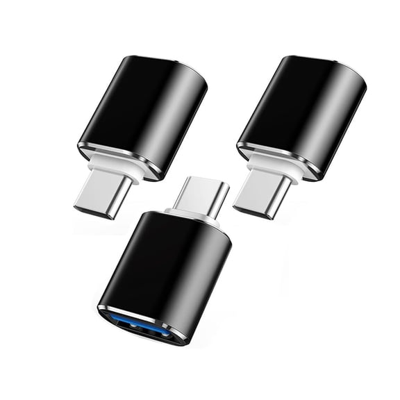 3 Pack USB-C USB 3.1 Type C Male To USB 3.0 Female Data OTG Converter Adapter