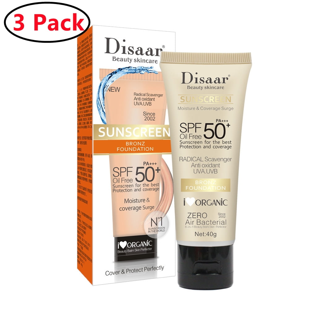 3 Pack UV Daily Moisturizer with SPF Tinted Face Sunscreen with