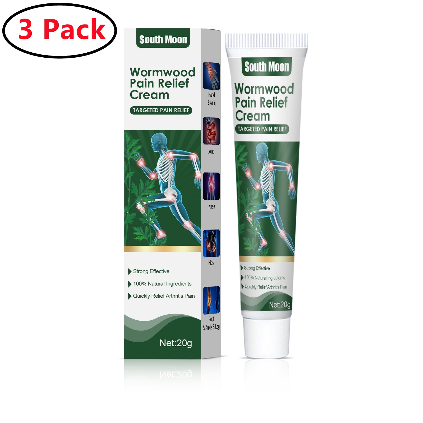 3 Pack Ultra Strength Pain Relief Cream,NonGreasy Joint Pain Relief