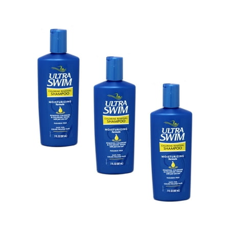 3 Pack - UltraSwim Chlorine Removal Shampoo Moisturizing Formula 7 oz Each