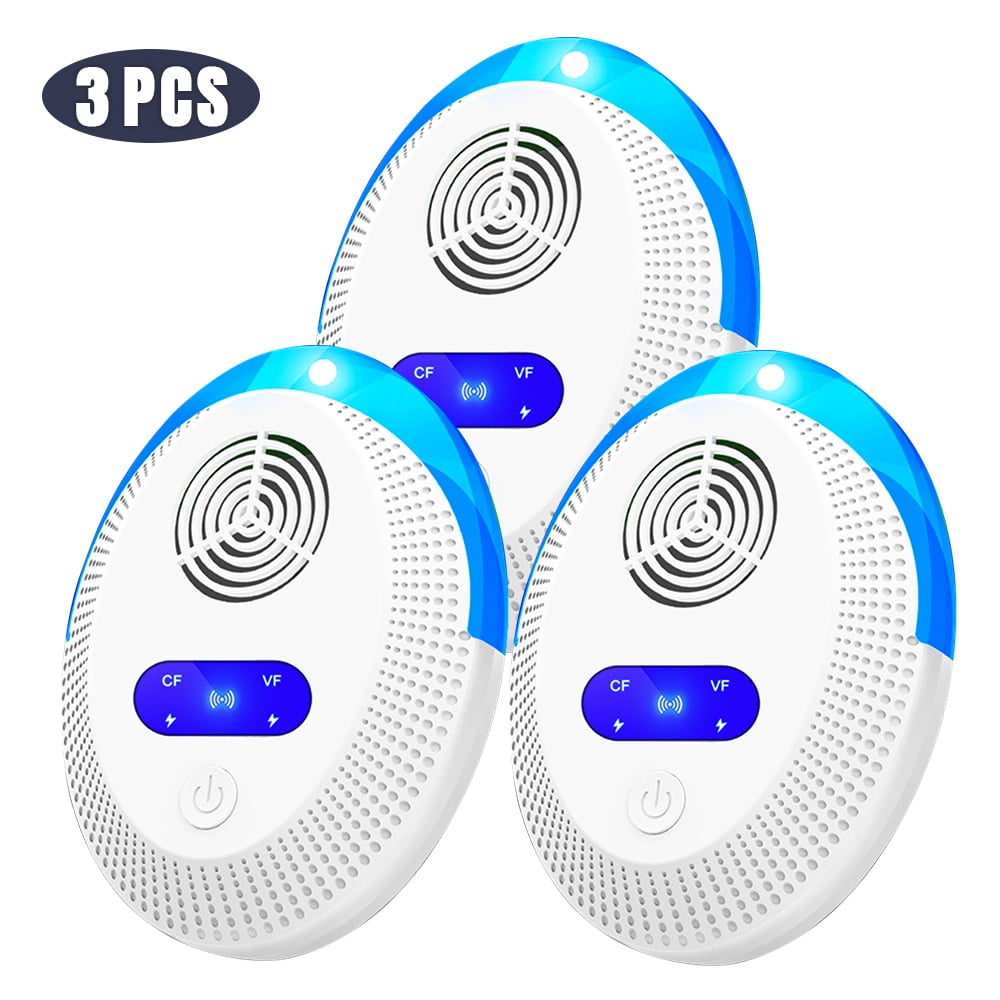 3 Pack Ultrasonic Pest Repeller, Electronic Plug in Indoor Pest