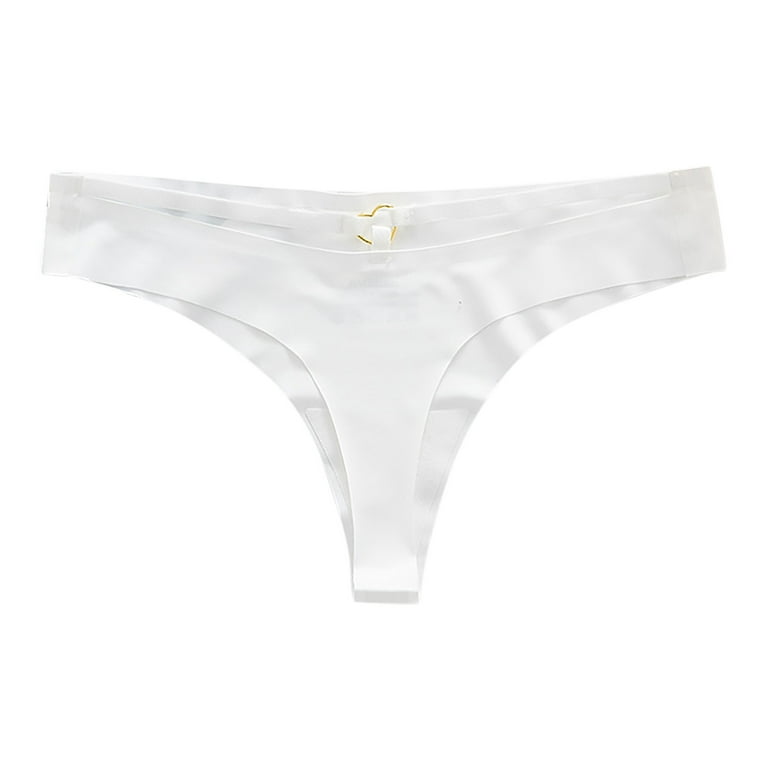 3-Pack Underwear Women Ice Silk Seamless Mid Low Waist Breathable Underwear  
