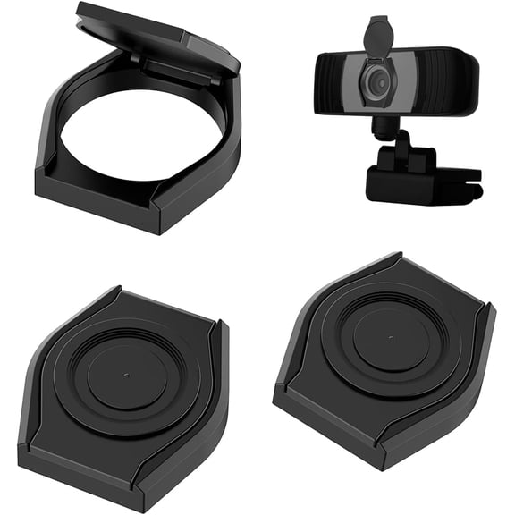 3 Pack Universal Webcam Cover Desktop Computer External Webcam Lens Cover Shutter Cap Hood, Streaming Web Camera Privacy Cover Clip for Logitech HD Pro Webcam C270/C615/C920/C930e/C922X etc.