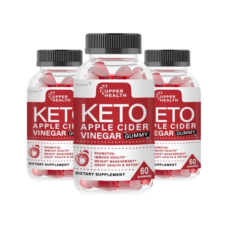 (3 Pack) Upper Health Gummies - Upper Health Keto Apple Cider Vinegar Gummies