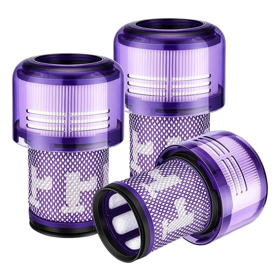 3-Pack V12 Vacuum Filter Replacement Compatible for Dy*son V12 Detect Slim, Animal, Slim+ & Absolute – Part No. 971517-01, Compatible with Dy*son SV34, SV35 Models