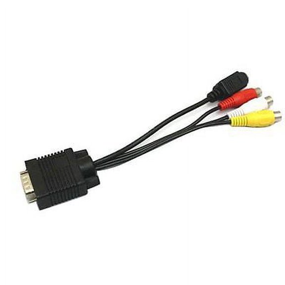 VGA to S-Video 3 RCA Converter Cable Adapter